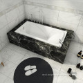 Freestanding Square Natural Solid Marble Bathtub For Hotel